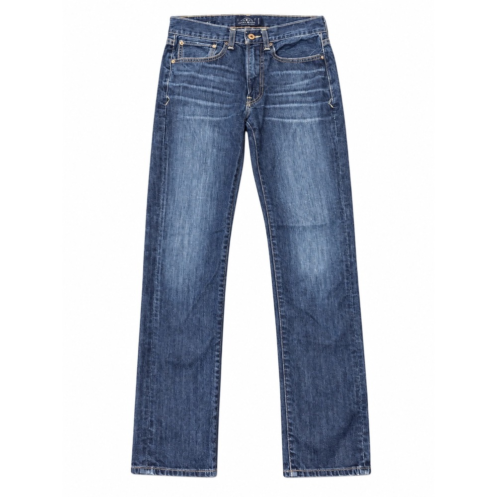 Lucky Brand 121 Heritage Slim Jeans Mens 28x32 Dark Wash Blue Denim